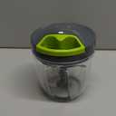 ZHANG XIAO QUAN SINCE 1628 Portable Manual Vegetable Chopper, Hand Pull String Vegetable Garlic Mincer Onion Cutter for Veggie, Peppers, Tomatoes, Ginger, Fruits, Nuts, 3.6 Cup(900ml) Food Chopper (Green)