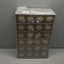 48 Pcs Velvet Christmas Balls Bulk 3.15 Inch Flocked Ball Ornaments Xmas Plastic Decorative Hanging Ornaments for Holiday Party Christmas Tree Decorations (Beige,Brown)