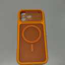 TOCOL for iPhone 17 Pro Max Case, Compatible with Magsafe Charger, Full Camera Protection, Translucent Matte for iPhone 17 Pro Max Phone Case 6.9 inch (Orange)