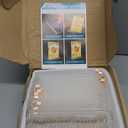 30 Pack Acrylic Sign Holder 5x7, Clear Double Sided Tabletop Menu Display, Desktop Flyer Stand with Vertical Base, Plastic Paper Picture Frame Holder Suitable for Restaurants Office Store Show Fair