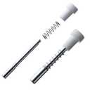 25 Pack - American Made Window Screen Clips  Aluminum Replacement Spring Plunger Pins, Frame Latch Lock Bolts, Pull Pin Fastener Parts, Secure Window Screens