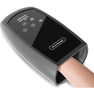 Elitzia Hand Massager with Heat and Compression for Arthritis Carpal Tunnel Touch Screen Electric Massagers Warm Compress Cordless Massage Machine Acupoint Pain Relief Vibration Heat Massager Gift