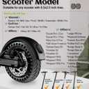 50/75-6.1 Scooter Tire, 8.5x2 Inch Solid Tires for OKai Gotrax GXL V2 Apex XL XR Hiboy S2R Xiaomi M365 Pro 2 Hover 1 Electric Scooter Replacement Wheels, 8 1/2X2 Tubeless Front Rear Tyre
