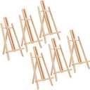 Tosnail 6 Pack 16" Art Easel Stand Tabletop Wooden Display Stand Photo Holder Display Stand for Artist, Students, Adults, Kids Painting