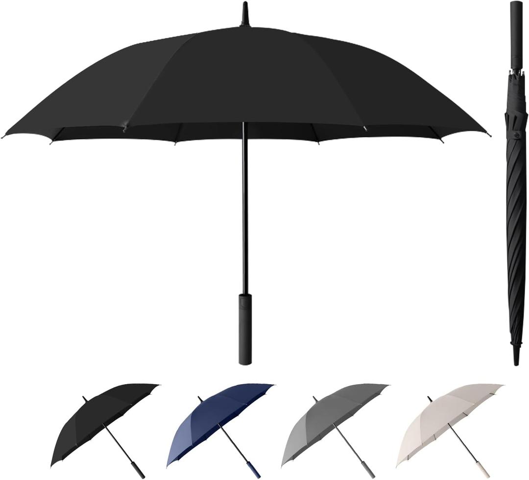 Heavy Duty Large Golf Umbrella for Rain, Big Automatic Golf Umbrellas Windproof, 57 Inch Extra Large Oversized Umbrella for Rain Sun for Men Women
