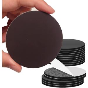 Round Magnet Dots with Adhesive Backing - Flexible Circle Magnetic Dot with Self Adhesive for Crafts DIY School Office Home, 15 Pcs, 55mm Dia (2.2") x 0.08" Thick