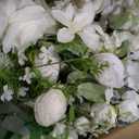 2pcs 19inch White Free Standing Flowers Ball Bouquet Artificial Rose Arrangements Balls for Wedding Centerpieces Tables Chair Aisle Runner Flowers Decor