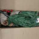 Kadunmina 2ft Pre-lit Table Top Christmas Tree, Small Artificial Xmas Tree with 50 LED Lights/177 PE&PVC Tips/Berries&Pinecones, 24 Inch Mini Tree with Burlap Base for Holiday Indoor Decor, 8 Modes