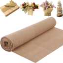 Tranqun 60" x150 Feet Burlap Cloth Fabric Roll Gardening Burlap Roll Long Tree Wrap Rolls Multipurpose Jute Fiber Material for Gardening Outdoor Trees Weddings Party Decor