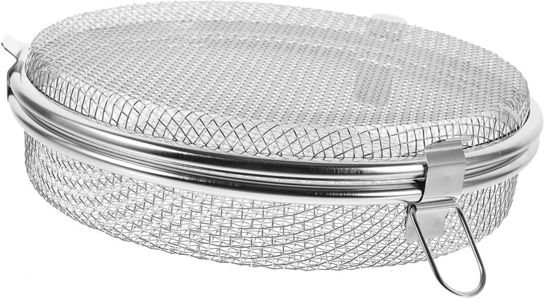 UPKOCH Dishwasher Basket 7.08X7.08X1.96 Inch Small Mesh Basket for Forks Knives Storage with Drainage Holes Kitchen and Baking Utensils Organizer