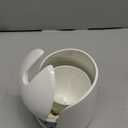 OXO Good Grips Compact Toilet Brush & Canister, Toilet Bowl Brush and Holder with Automatic Canister Door, Bathroom and Small Spaces Cleaning Supplies Essential (1 Count (Pack of 1), White)