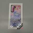 for Samsung Galaxy S25+ Case, Coastal Vintage Collage Pattern with Flowers & Shells, Military-Grade Drop Protection, Vintage Seaside Soft Slim TPU Cover with Camera Protection for Girls (Sunflower1)