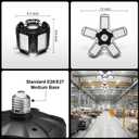 [Upgraded] LED Garage Light,400 Watt Equivalent 6500K,Cool Daylight White LED Area Light,E26/E27 Medium Base,for Outdoor Factory Warehouse Barn Backyard and More,Super Bright