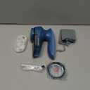 BEAUTURAL Fabric Shaver and Lint Remover, Sweater Defuzzer with 2-Speeds, 2 Replaceable Stainless Steel Blades, Battery Operated, Remove Clothes Fuzz, Lint Balls, Pills, Bobbles (Tufts Blue)