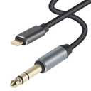 Lightning to 1/4 inch 6.35mm TRS Audio Stereo Cable for iPhone12/12 Pro/X/XS/XR/8/7/iPad/iPod, Amplifier, Speaker, Headphone, Mixer 3.3 FT