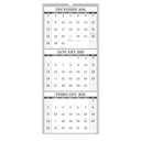 2025 Wall Calendar - 3 Month Calendar Vertical Display, 3-Month Wall Calendar 2025, Jan. 2025 - Dec. 2025, 11" x 26", Large Monthly Calendar, Lay- Flat, Holidays, Blocks, Perfect for Planning