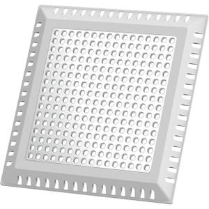 Shower Drain Hair Catcher/Drain Strainer/Shower Drain Cover for Bathroom Floor Drain, Stainless Steel and Silicone (Patented Product) (6 inch, Gray)
