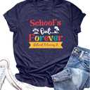Teacher Shirts for Women Last Day of School Tshirt Schools Out Summer Break Tees Teacher Mode Off Holiday Tops Tee