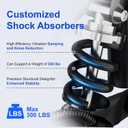 Knee Scooter for Adults for Foot Surgery, 11in Front Wheel Heavy Duty Knee Walker for Broken Foot, 350lbs Capacity Foldable Scooter Crutch Alternative with Disc Brake, Black