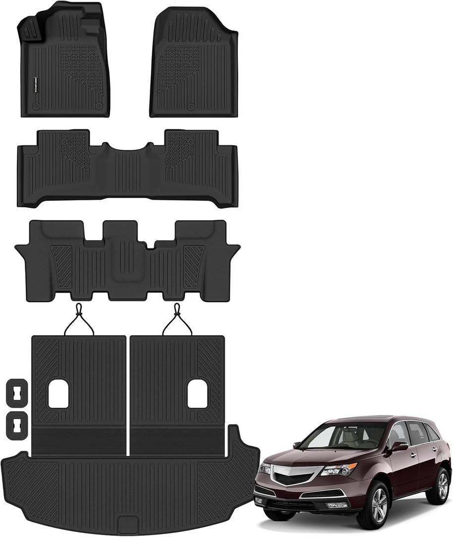 Floor Mats & Trunk Mat & Backrest Mats for 2007-2013 Acura MDX