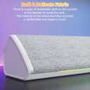 SOULION Computer Speakers, USB-Powered Bluetooth PC Soundbar with Dynamic RGB LED Lights, Surround Sound for Desktop, Laptop, Office, Work, Music & Gaming White (USB-C to USB Adapter Included)
