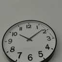 HZDHCLH White Analog Wall Clocks Battery Operated,12 inch Silent Non Ticking Modern Wall Clock for Living Room Bedroom Kitchen Office Classroom Decor (New-white)