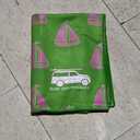 Towels, Quick Dry, Sand Resistant, Light Weight and Compact (Sailboat Green and Pink, 78 x 35 Towel)