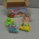 JOYIN Animal Toy Cars, Toddler Toys for Boys Girls, 4 Pack Press and Go Cars Including Elephant, Monkey, Giraffe and Lion, Wind Up Toddler Gift, Birthday Gift for Kids
