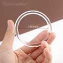Framendino, 20 Pack 2 Inch Clear Plastic Dream Catcher Ring Round Floral Hoops Circle Hook for DIY Crafts