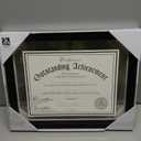 Malden International Designs Wooden Document Frame, 8.5x11, Black