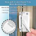 Sliding Window Sash Locks White ZUONAI 8 Pack Cam Sash Locks for Double Hung Window Latch Lock Security Vinyl Window Sash Lock and Keeper Replacement for Vertical and Horizontal Sliding Windows