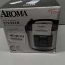 Aroma Housewares 20 Cup Cooked (10 cup uncooked) Digital Rice Cooker, Slow Cooker, Food Steamer, SS Exterior (ARC-150SB),Black