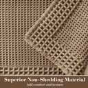 RESARE Waffle Bath Mat for Bathroom, Non Slip Bathroom Rugs 18"x30" Brown
