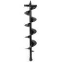 XtremepowerUS Replacement Auger Bit 6" inch for Post Holes Earth Digger Planting Drill Fence Hole Maker Machine Shaft Size 3/4"