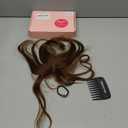 REECHO Hair Toppers for Women Real Human Hair, Seamless Human Hair Toppers with Bangs, 360 3D Cover Clip in Bangs Hair Extensions for Daily Wear, Medium Brown