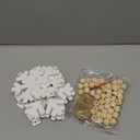 Christmas Snowflake Garland Wooden Christmas Snowflakes Decor 9PCS White Snowflake with Natural Color Wooden Beads DIY Winter Snowflakes Banner Garland Home Office Party Mantle Farmhouse Decor