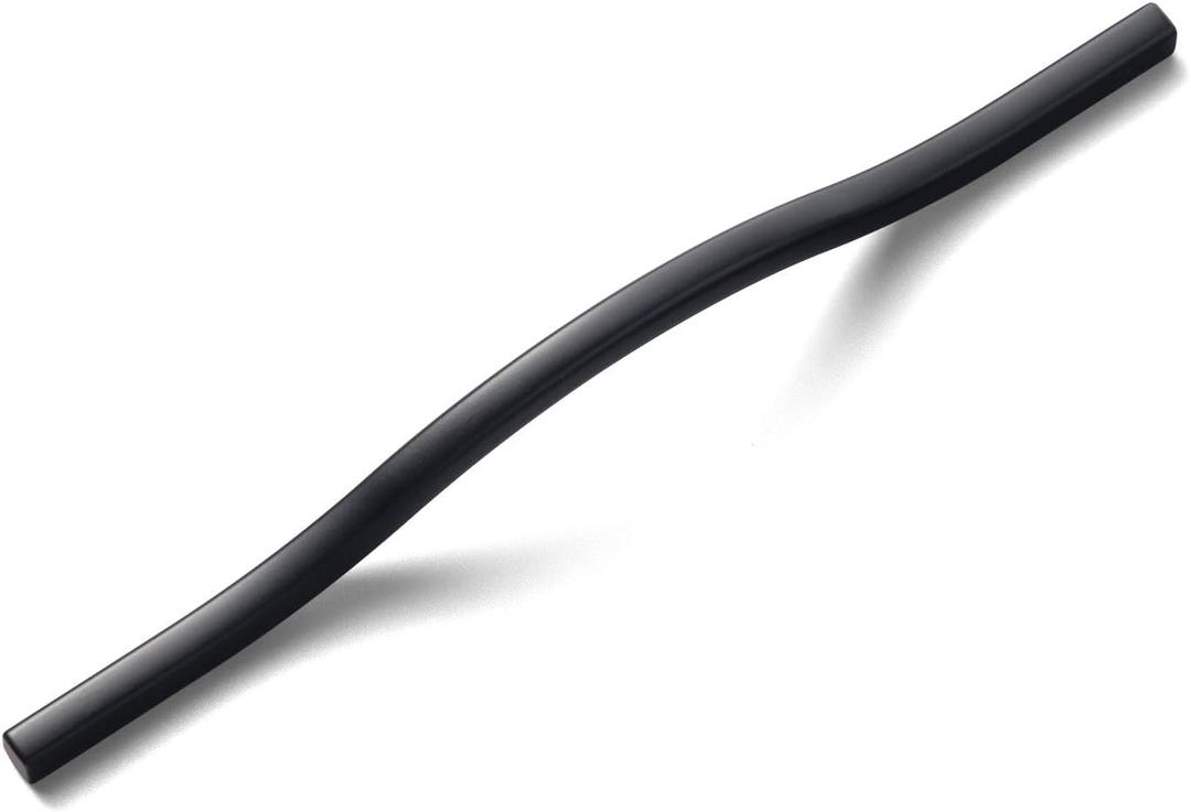 Modern Handle, Minimalist Cabinet Pull, Matt Black Drawer Handle Wardrobe Cabinet Door Handle