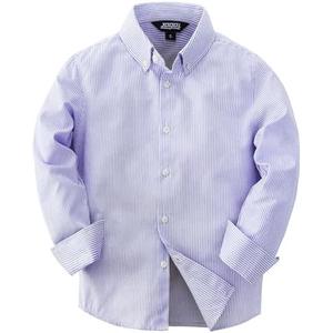 JOGAL Boys Long Sleeve Oxford Dress Shirts Casual Button Down Shirts Striped Tops for 8 Years JOGAL Boys Long Sleeve Oxford Dress Shirts Casual Button Down Shirts Striped Tops for 8 Years