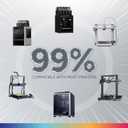 OVERTURE PETG 3D Printer Filament 1.75mm, Neatly Wound Durable PETG 1kg Spool (2.2lbs), Strong Toughness Filament, Dimensional Accuracy +/- 0.02mm, Fit Most FDM Printers (Black (1-Pack))