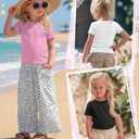 2 x 3 Pack Toddler Short Sleeve Tops | Crew Neck, Slim Fit, Summer Tees, Basic, Cute, Casual Tops, for Kids 18M-5T