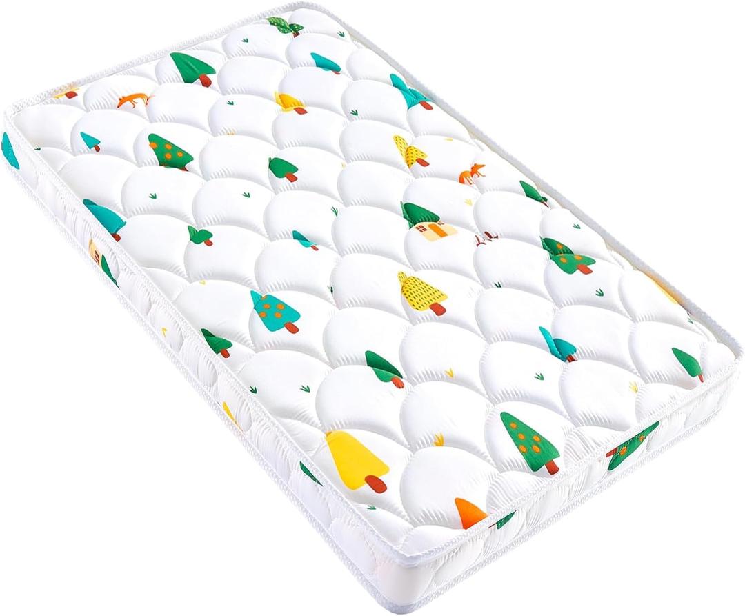 Baby Bassinet Mattress 35 x 20 inches- Firm Support and Comfort Premium Foam,Noiseless and Odorless,Hypoallergenic Small Crib Mattress, Fits Moses Basket, Dual Sided with Soft Breathable Fabric
