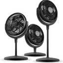 Air Monster 12 Inch Power Stand Fan - 3 Speed Settings, High Velocity, Adjustable Tilt, Black