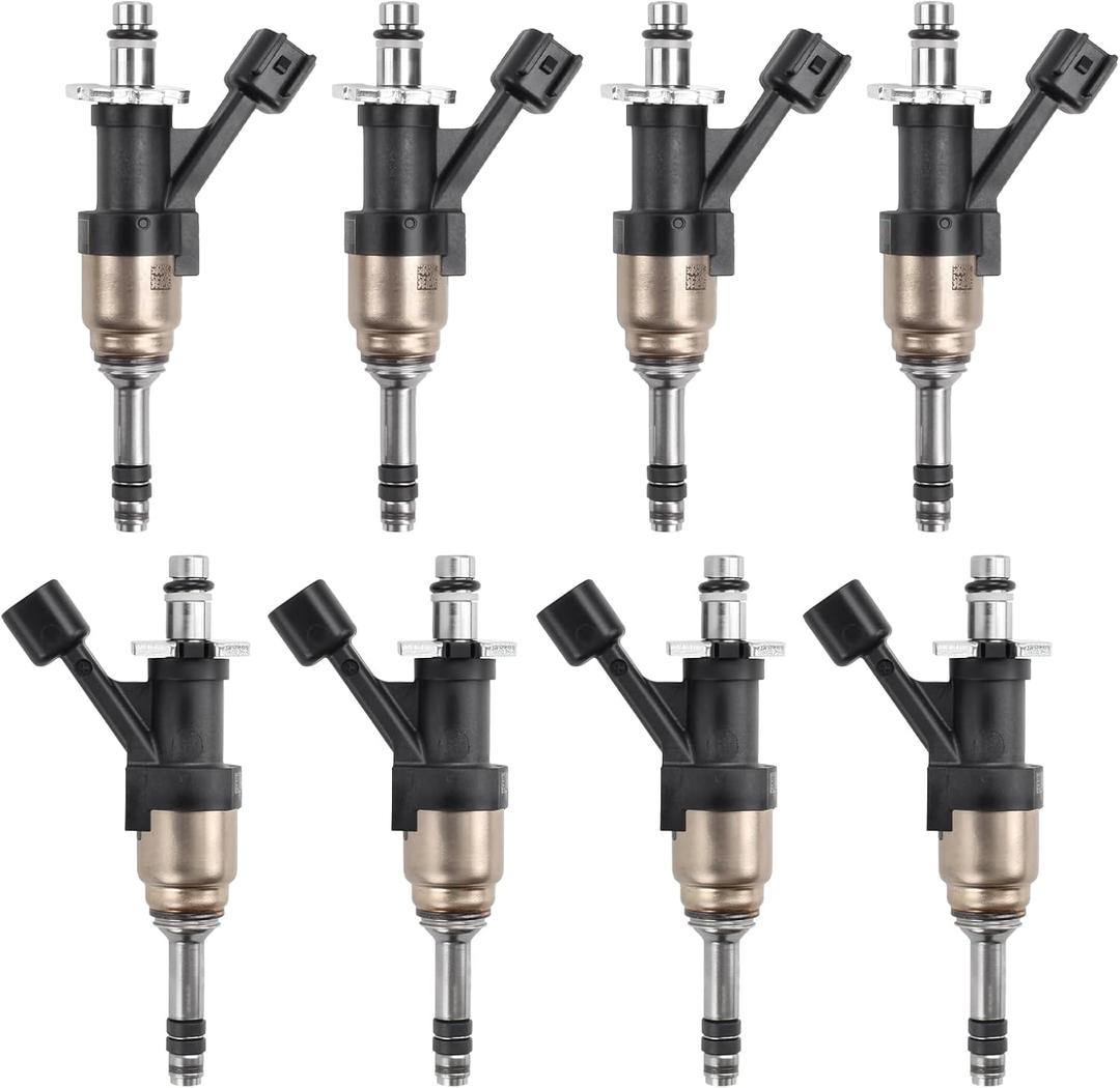 Fuel Injectors Compatible with Silverado Suburban Tahoe Sierra Yukon Cheyenne V6 4.3L V8 5.3L 2014 2015 2016 2017 2018 8Pcs Replace FJ1217 12668390