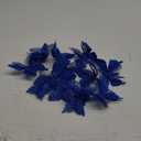 14 PC Christmas Tree Butterfly Decorations with Clip Hollow Butterfly Xmas Decoration Artificial Hanging Butterfly Clip Decor with Clips and Stems for Christmas Tree Wreaths Decor (Blue)
