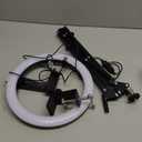 Upgrade Ring Light Overhead Camera Phone Mount for Desk, Evershop 10 Selfie Light with Stand Tripod for iPhone, Light with Phone Holder for Video Recording,Zoom Meeting,Live Streaming Tiktok,YouTube (36.6" tall - Clip-On Phone Holder)