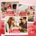 I Will Love You Forever Wooden Stack SignValentine's Day Decor for Table, Mantel & Tiered Tray, Rustic Farmhouse Style Light-Up Plaque, Romantic Home Decoration Gift for Her or Him