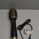 Hair Dryer Brush Blow Dryer Brush in One, 4 in 1 Hair Dryer and Styler Volumizer with Oval Barrel, Professional Salon Hot Air Brush for All Hair Types, Gold