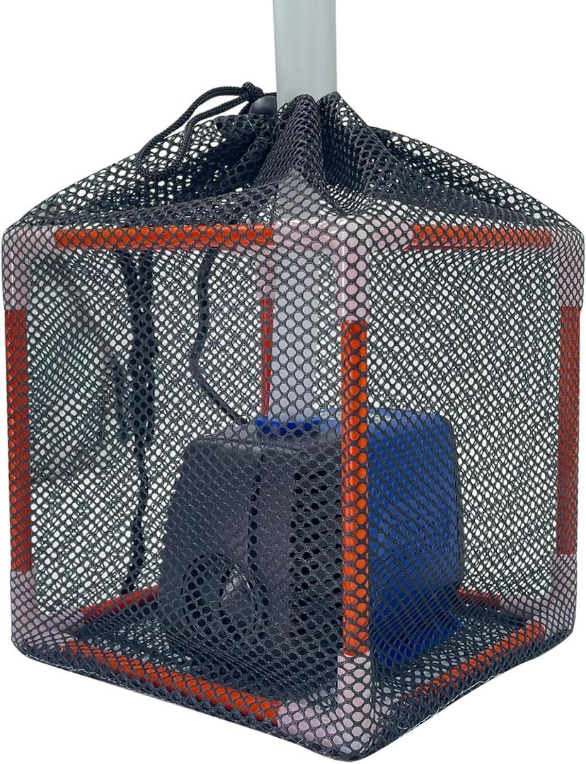 Pond Filter BoxPond Pump Filter,Anti-Clogging Cube Filter BoxOutdoor Pond Filters for Pond, Waterfall, Koi Pond and Swimming Pool (10Inch)