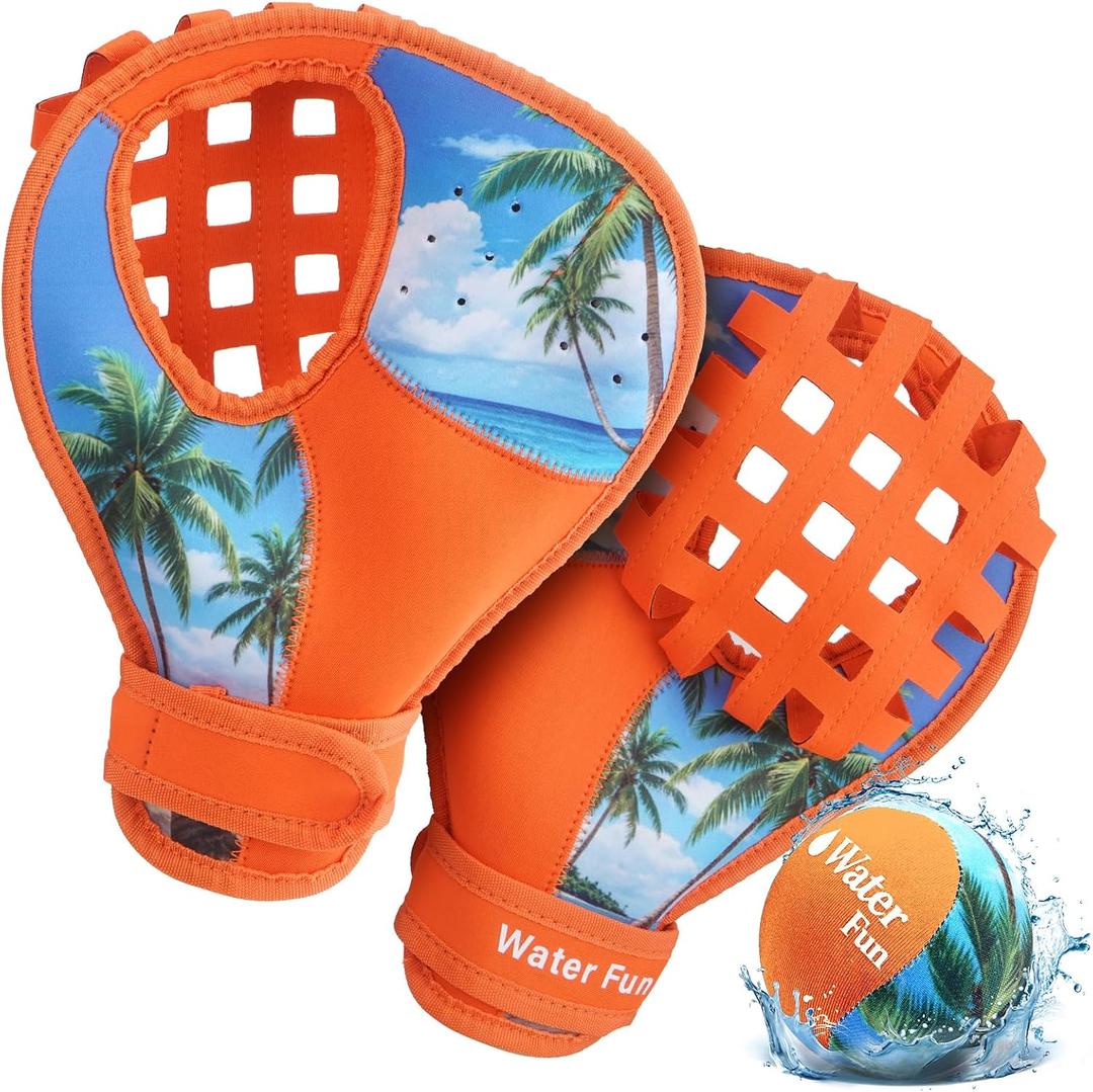 Water Baseball Glove Set for Water Entertainment with Ball, Summer Gifts for Waters Recreation Enthusiasts, Large