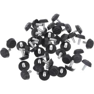 Angoily 100pcs Adjustable Furniture Levelers Heavy Duty Feet for Tables Chairs Cabinets Non-marring Pads for Home School Office Restaurant Use